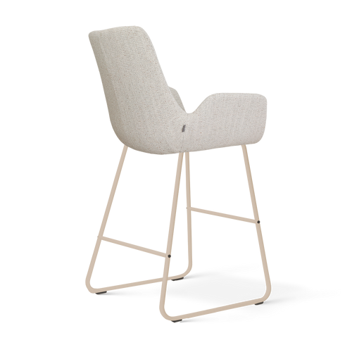 Nolon Nino-Eef barkruk beige gemêleerd - beige onderstel - 65 cm