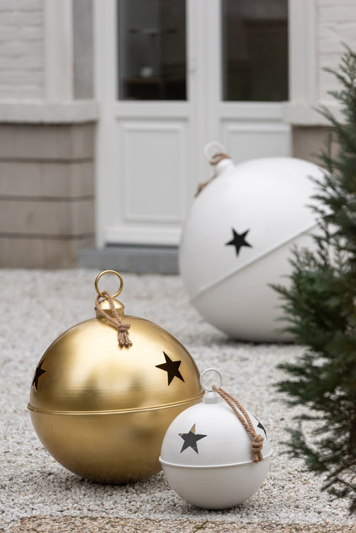 J-Line kerstbal Bal - ijzer - goud - extra large