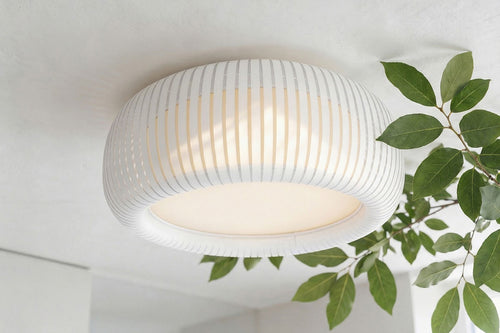 bpskoncept plafondlamp Oblo - wit kunststof - diffuser