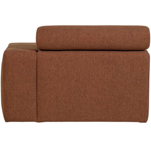 WOOOD chaise longue element arm rechts Novi - Polyester - Terra - 86x109x173 - vtwonen shop