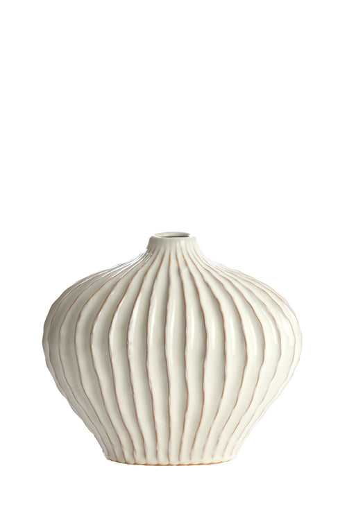 Light & Living vaas LORITO - 30x16x25cm - wit - vtwonen shop