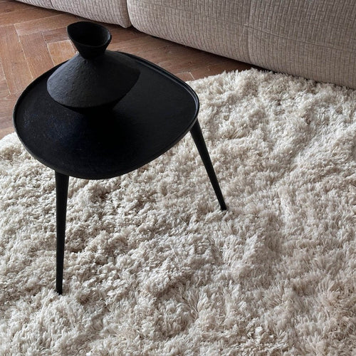 Interieur05 vloerkleed Pilo - hoogpolig - ivoorwit - Ø160 cm
