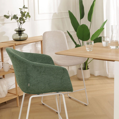 Nolon Nino-Otis Barkruk  Donkergroen - met Armleuning - Wit - 75 cm - vtwonen shop