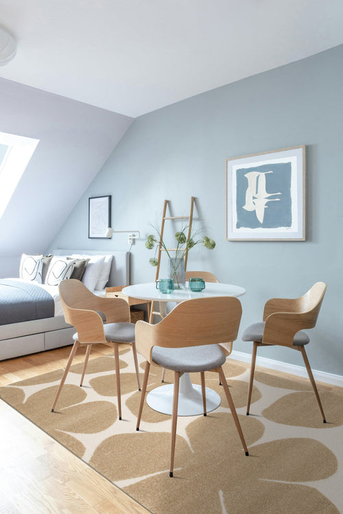 AFK Living vloerkleed Blossom - reliëfeffect - kastanje - 120 x 170 cm - vtwonen shop