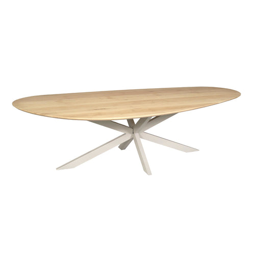 Starfurn Eettafel Cloud - Rechthoekig Zand/Eikenhout - 280x130x76cm