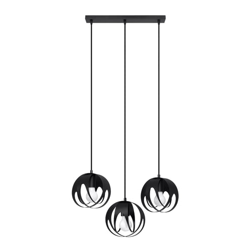 Sollux Lighting Hanglamp TULOS 3L zwart - 50x16x117cm