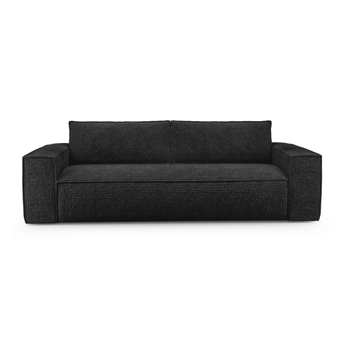 Sia Home - Slaapbank met Dunlopillo-matras, 160 cm JOAN - fluweel donker antraciet 234cm