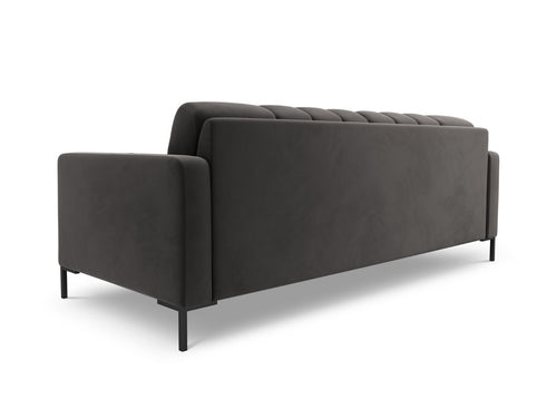 Cosmopolitan Design Bank Bali 3-zits, flueel, donkergrijs - 96x177x75cm