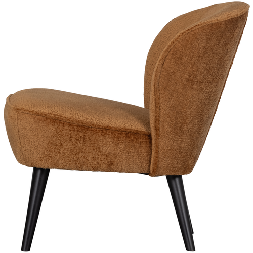 WOOOD fauteuil Sara - Velvet - Cognac - 59x71x70 - vtwonen shop