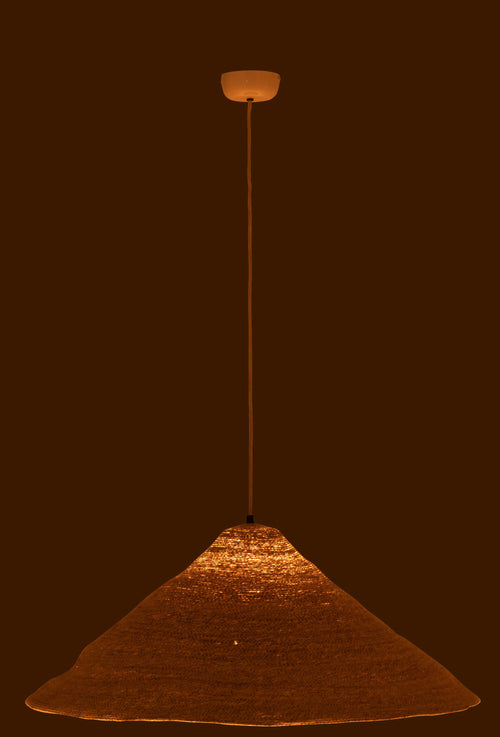 J-Line hanglamp Hoed Moonj - gras - naturel - large