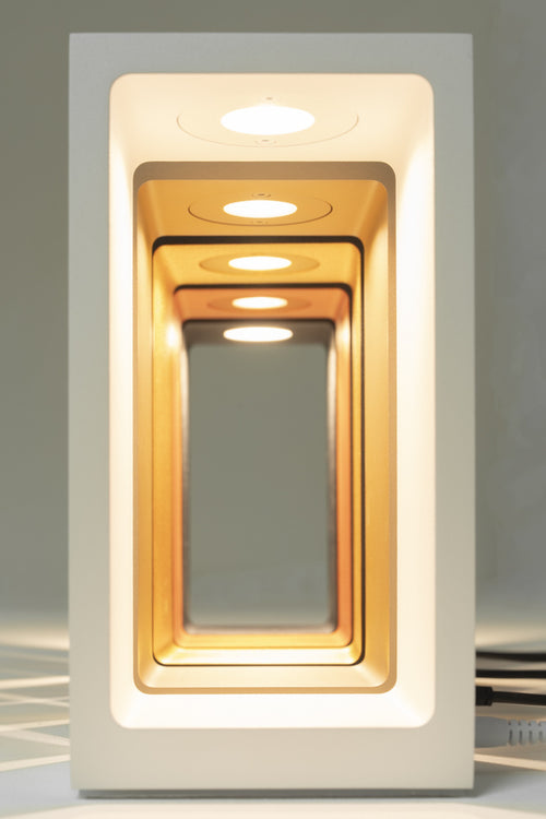 Artdelight tafellamp Corridor - 1 lichts - 8  x 18   cm - zwart koper