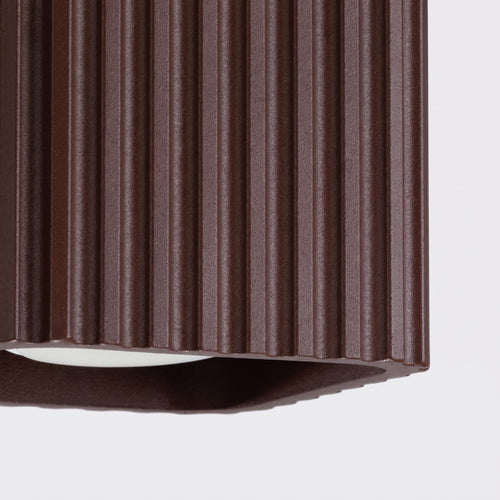 Sollux Lighting Plafondlamp RIFF 1 bruin GU10 - 10x10x10cm