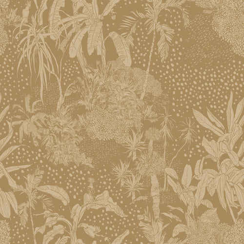 ESTAhome behang tropische bladeren okergeel - 50 x 900 cm - 139893 - vtwonen shop