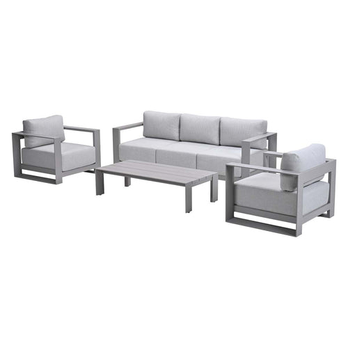 Garden Impressions loungeset Malakka taupe - 4-delig - vtwonen shop