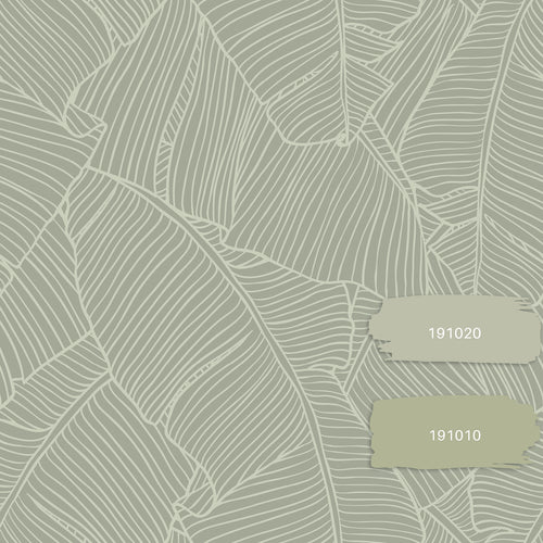 ESTAhome behang bladeren mintgroen - 53 cm x 10.05 m - 130934 - vtwonen shop