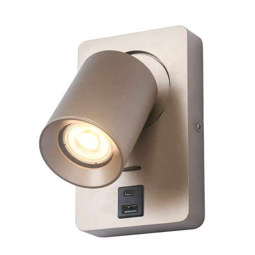 Artdelight Wandlamp Megano USB - Champagne