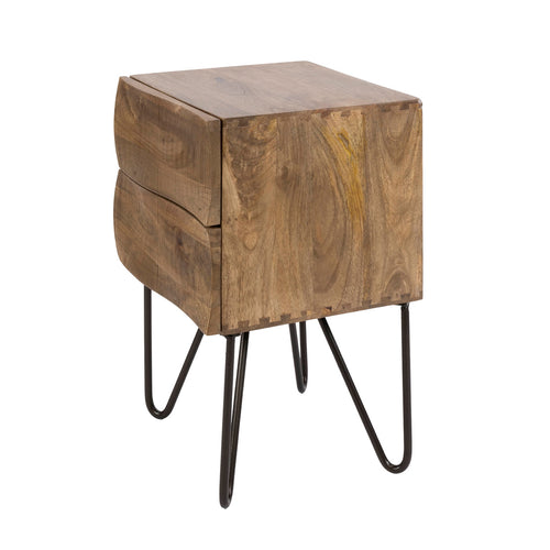 Giga Living Nachtkastje Ocean - Zand Hout - 35x40x56cm