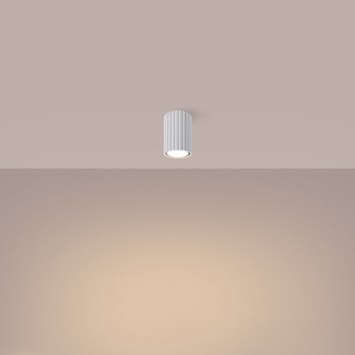 Sollux Lighting Plafondlamp KARBON 10 wit - 6,5x6,5x10cm