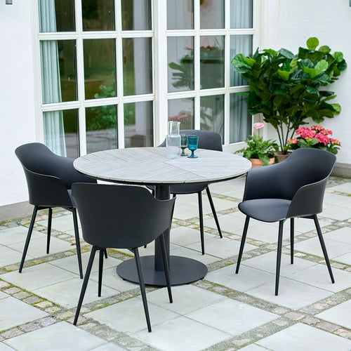 Lisomme Dian kunststof tuinstoel zwart - vtwonen shop