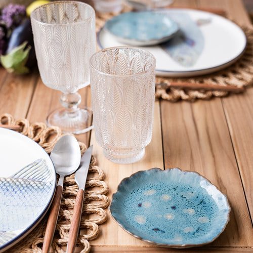 Kare Design Borden Mina Ø14cm blauw (6/set)