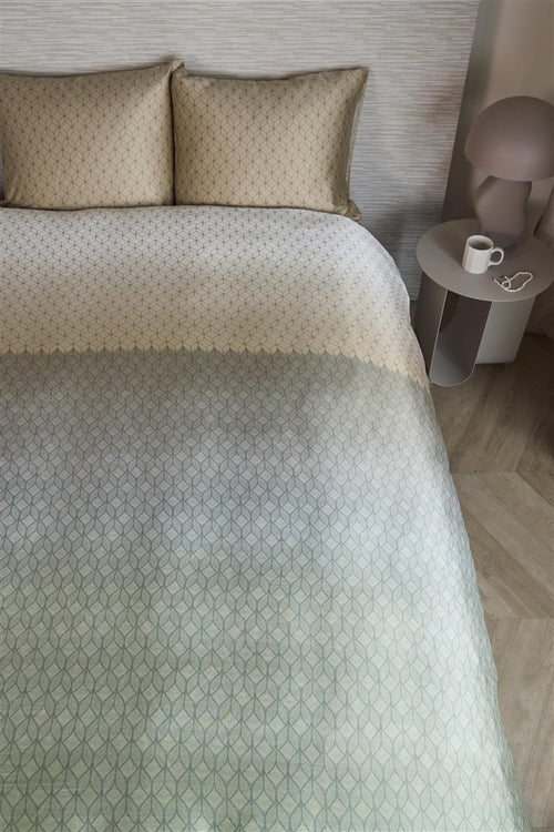 Beddinghouse dekbedovertrek Ariel - 260x200/220 cm - blauw groen - vtwonen shop