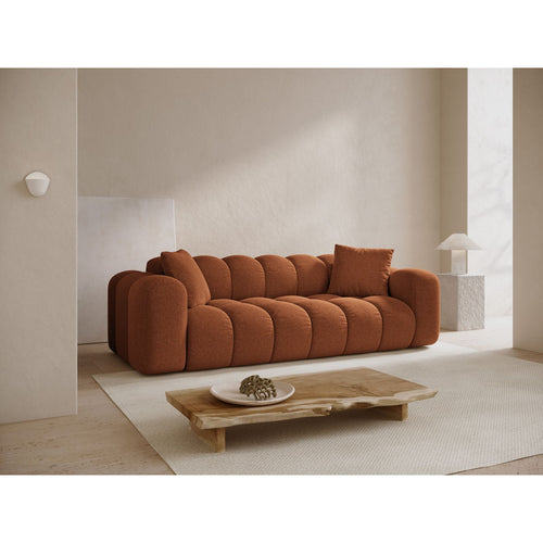 Cosmopolitan Design - Bank Treno 4-zits, chenille baksteen - 94x240x70cm