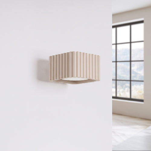 Sollux Lighting Wandlamp RIFF taupe Gx53 - 10x12x6cm