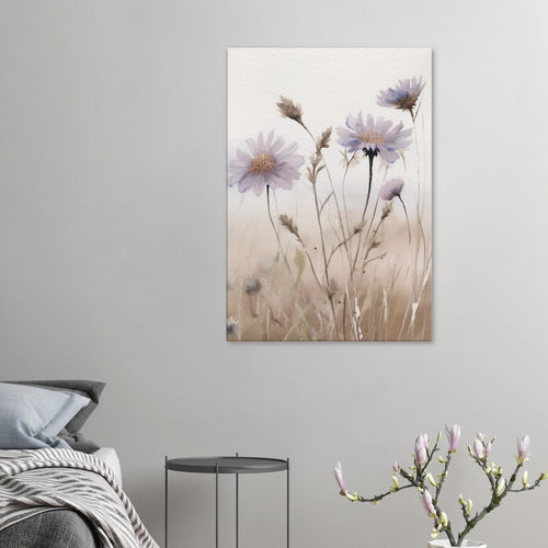 Artfulprints Canvas Flower aquarel 1 canvas - 60x90 cm - beige
