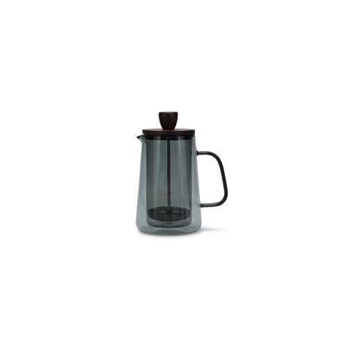 S|P Collection - Koffiepot 35cl met glazen filter en deksel grijs Luma