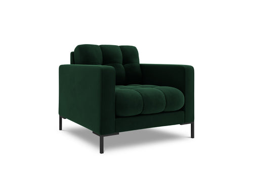 Cosmopolitan Design Fauteuil Bali flueel, flessengroen - 96x87x75cm