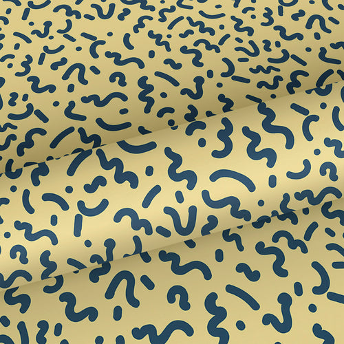 Walls4You behang figuratief motief geel en grijs - 53 cm x 10 m - 640146