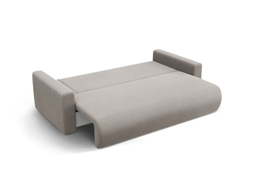 Cosmopolitan Design Slaapbank met opbergdoos Belfast 3-zits, flueel concreet - 105x238x84cm