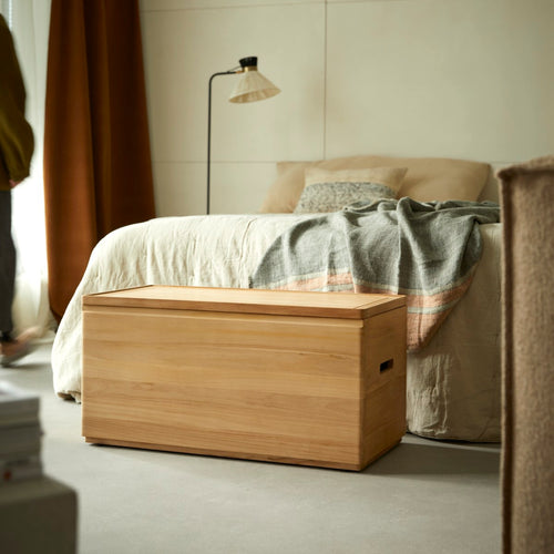 Tikamoon Kist van massief teak - Naturel