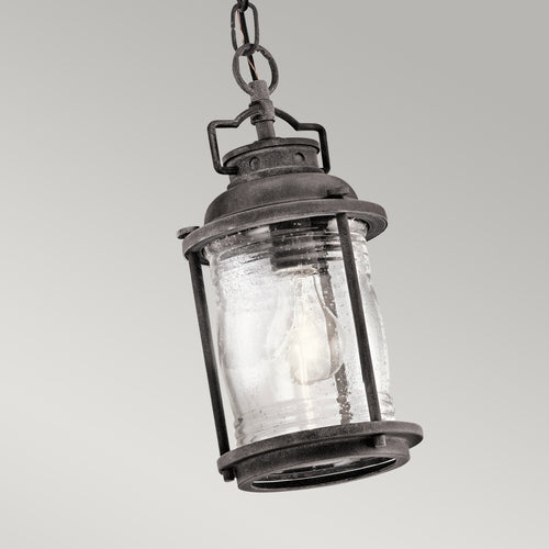 Elstead Ashland Bay - 1 Lichtketting Lantaarn Zink IP44, E27
