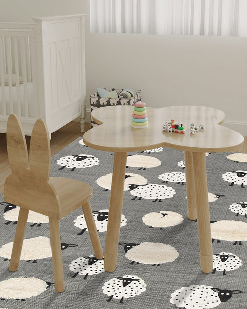 AFK Living vloerkleed Klein Schaapje - voor kinderen - Katoen - 75 x 150 cm - vtwonen shop