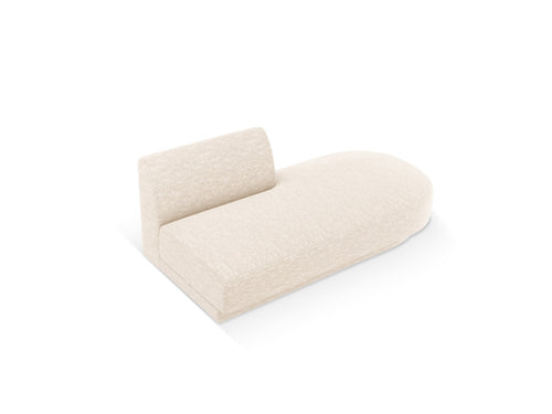 Micadoni Module Miley 2-zits, structurele stof ivoor - 90x158x70cm