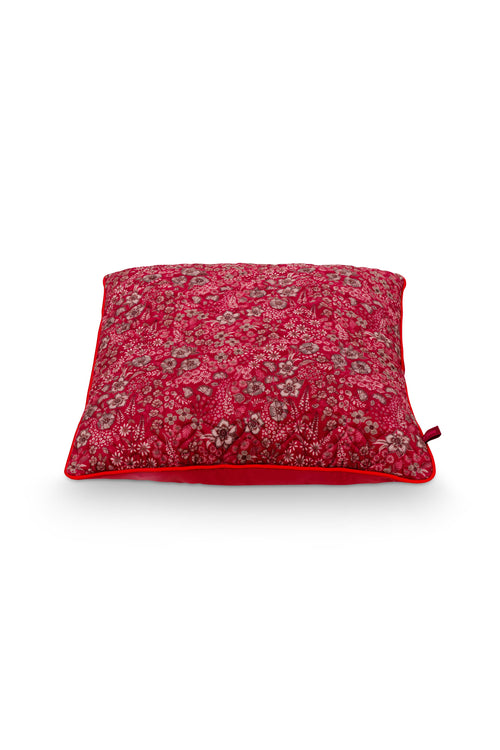 Pip Studio Sierkussen Quilted Daisy Dreams - Rood - 50x50cm - vtwonen shop