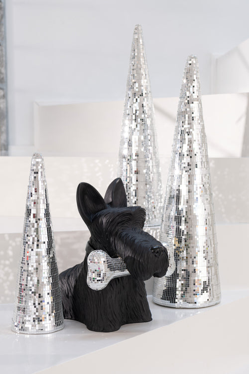 J-Line decoratie Kegel Spiegels Schuim - kunststof - zilver - large - vtwonen shop