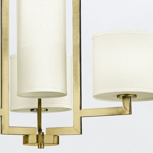 Pendelleuchte Deckenleuchte Classic Messing gebürstet 4x E27