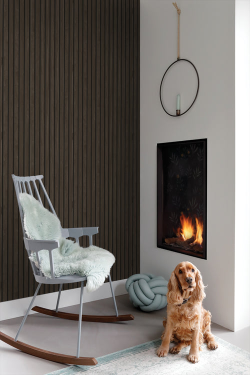 ESTAhome behang houten wandpanelen 3d donkerbruin - 53 cm x 10.05 m - 139610 - vtwonen shop