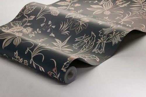 Borastapeter behang bloemen bruin - 53 cm x 10.05 m - 660916 - vtwonen shop