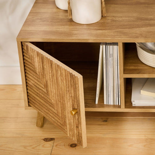 Calicosy - EDEN TV-meubel - Licht hout - 40x140x45 cm