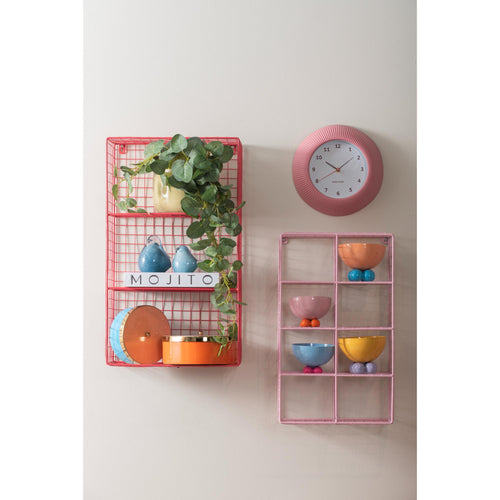 Karlsson wandklok Tender Rib - roze - Ø25cm - vtwonen shop