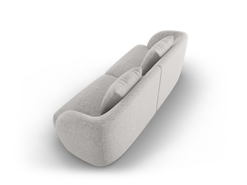 Cosmopolitan Design Bank Tulum 2-zits, chenille, lichtgrijs - 90x180x70cm