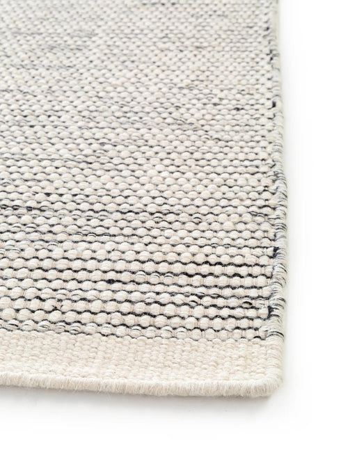 benuta wollen vloerkleed Rocco - beige/zwart - 140x200 cm