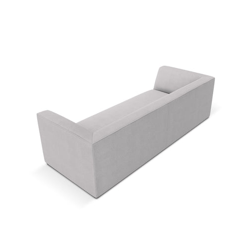 Cosmopolitan Design - Bank Siena 3-zits, structurele stof lichtgrijs - 92x232x69cm