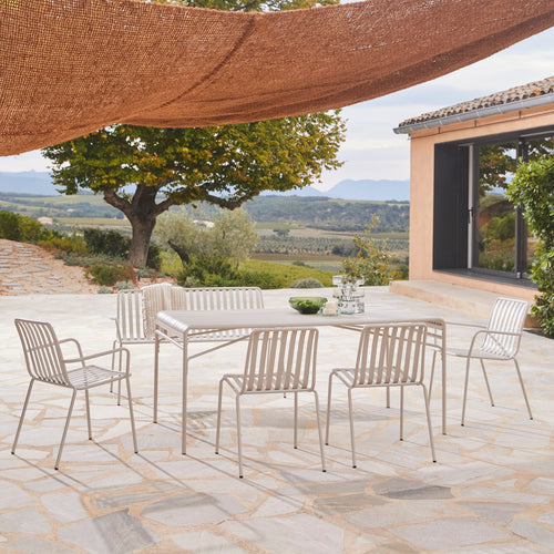 Tikamoon Metalen tuinstoel in crèmekleur - Beige