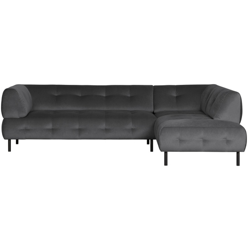 WOOOD hoekbank rechts Lloyd - Polyester - Cast Iron - 77x267x91/205