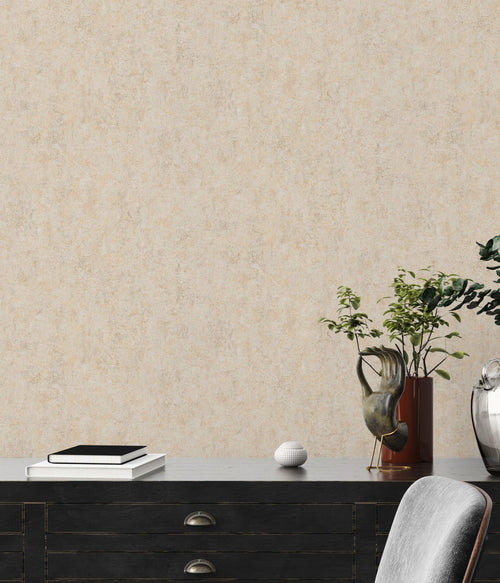 Livingwalls behang effen crème - 53 cm x 10.05 m - AS-390361
