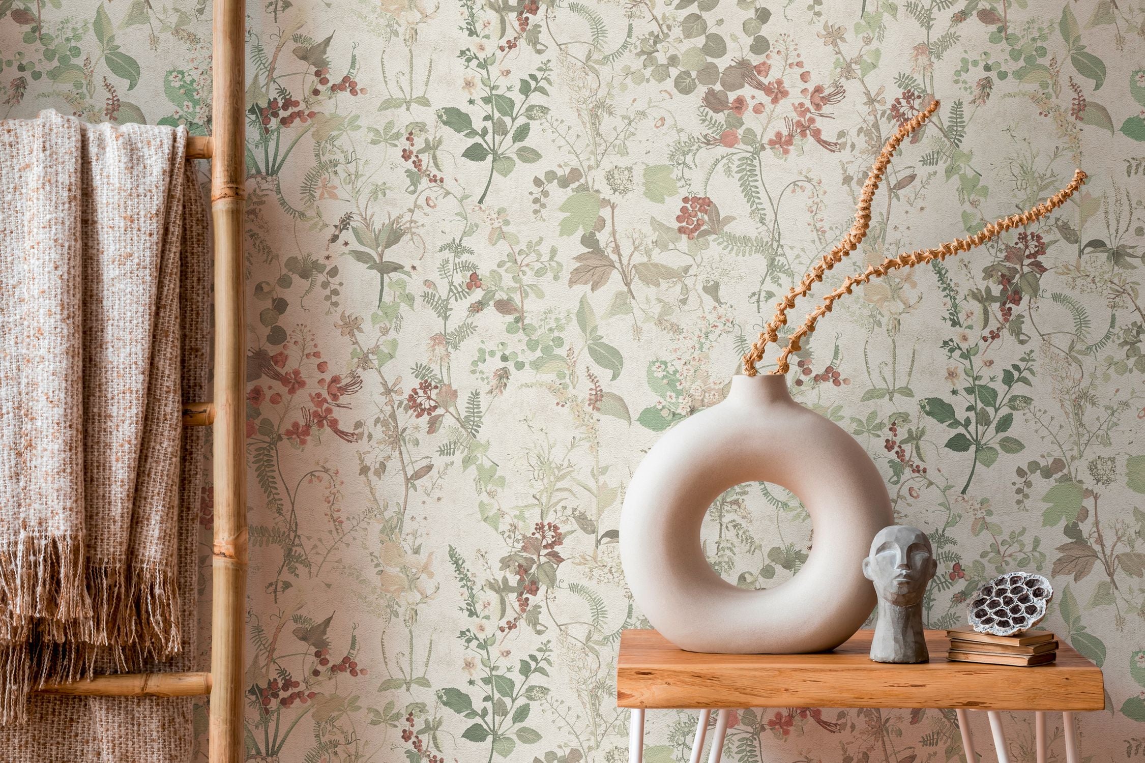 Bloemen behang 397471-GU vliesbehang